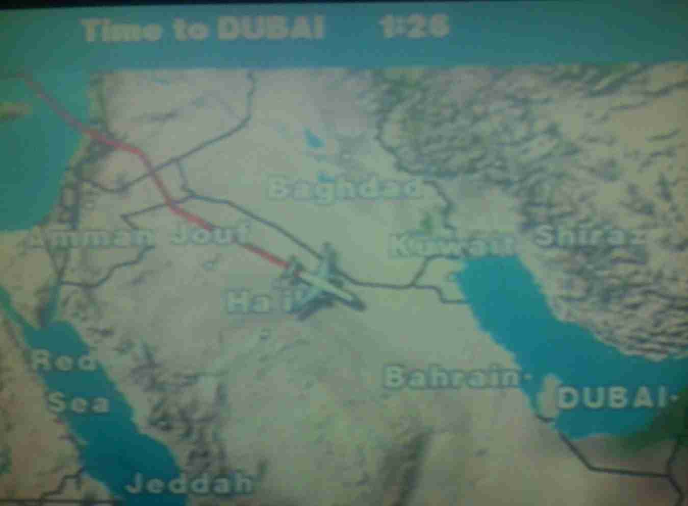 Iraq flight map
