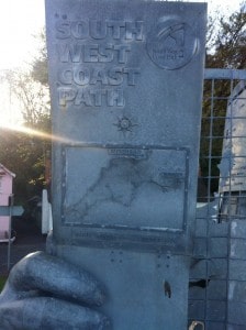 South West Coast Path starting sculpture