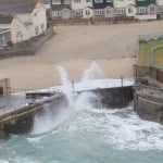 Portreath Harbour Waves