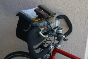 Altura bar bag with iPhone & GPS mount