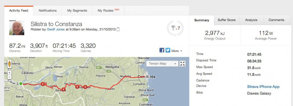 Strava_Ride___Silistra_to_Constanza