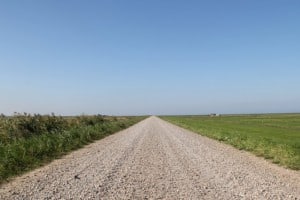 Lots of gravel roads - good job I had the new tyre