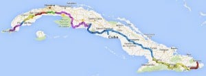 cuba - geoff jones proposed route
