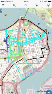 Gaia map of my Havana Walking