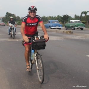 Ride to Havana airport after 1463 miles of Cuba biking