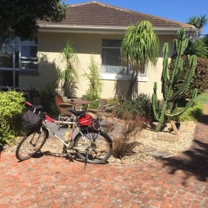 Bike waiting to start its Africa trip