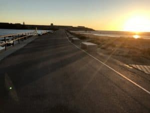 Sunset at the southern tip of mainland Europe